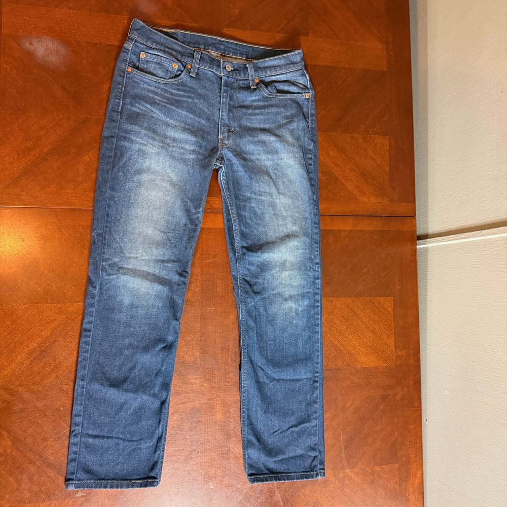 Levis 514 Straight Fit Mens Jeans W32 L32 Medium Wash Blue